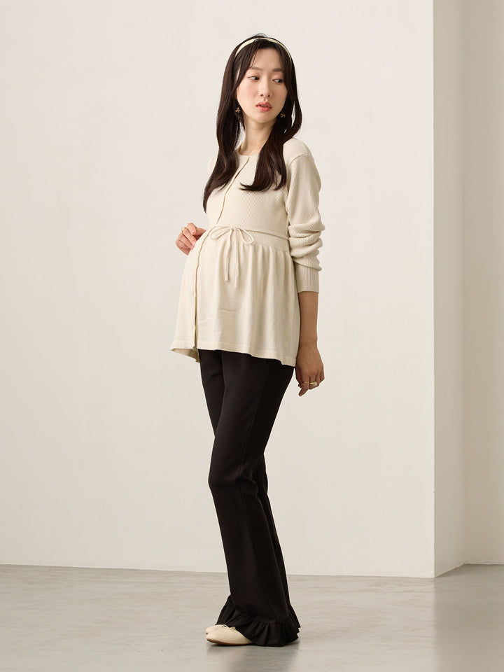 2wayペプラムニット Ecru