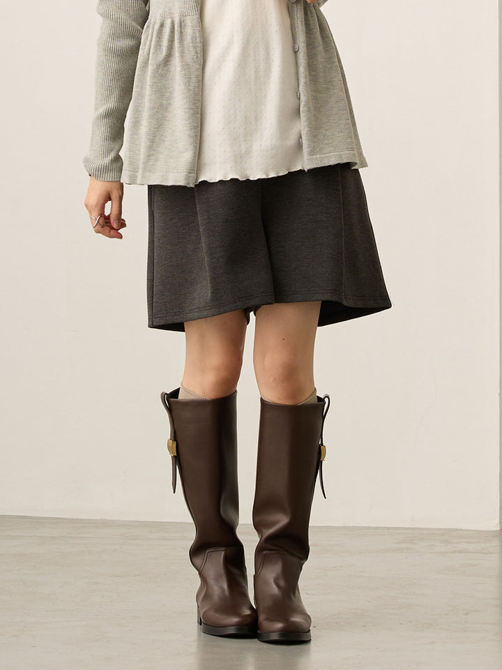 マタニティショートパンツ Heather black