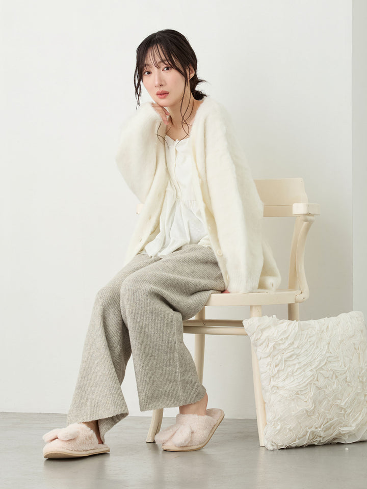 ふわシャギーカーディガン Ecru