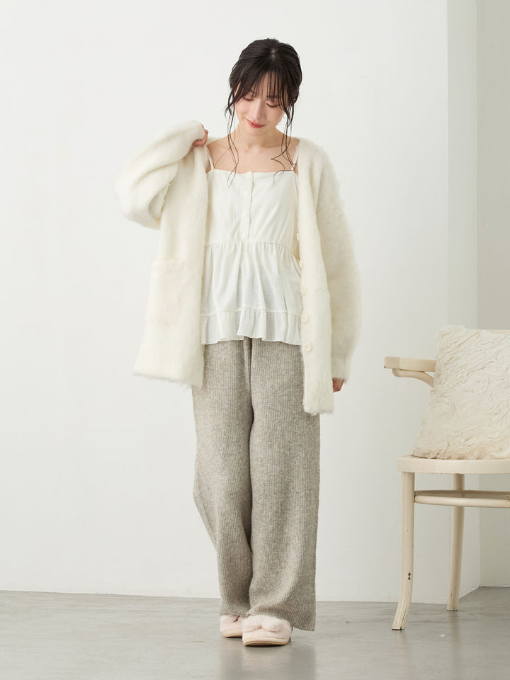 裾フリルキャミ White