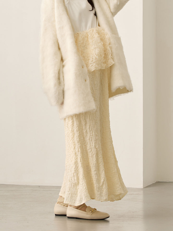 弹力美人鱼裙 象牙色