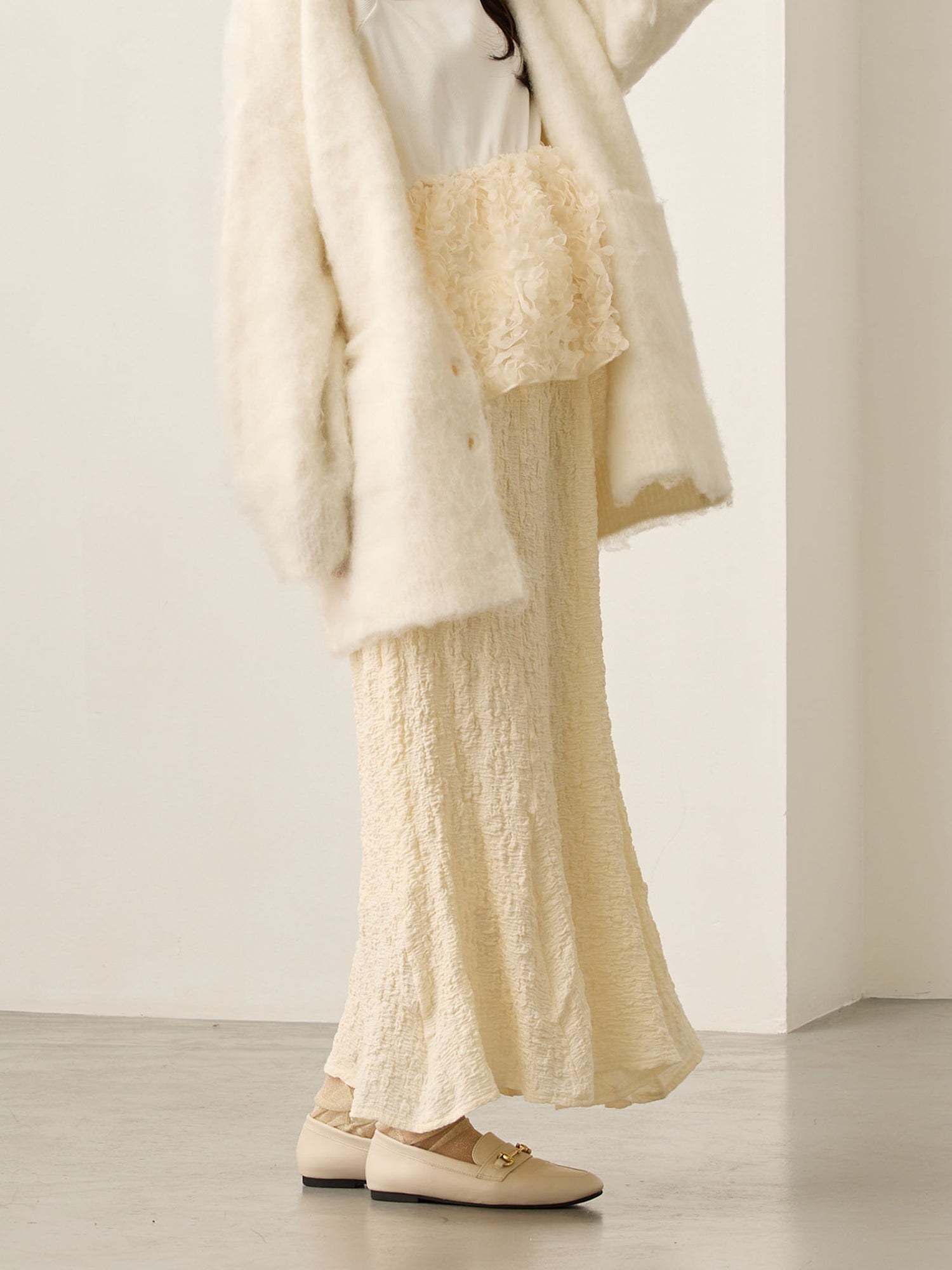 ストレッチマーメイドスカート Ivory