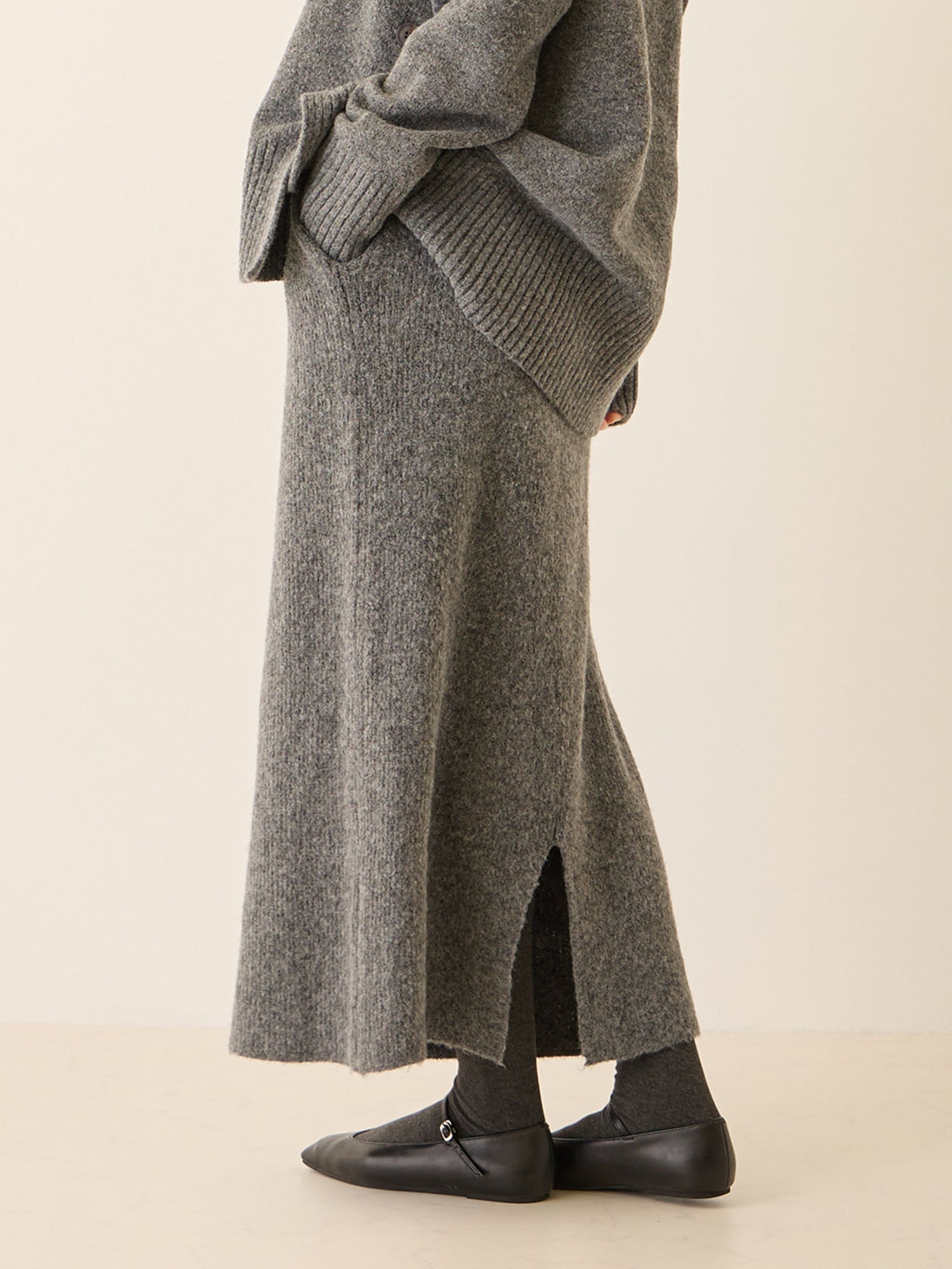 ニットタイトスカート Gray