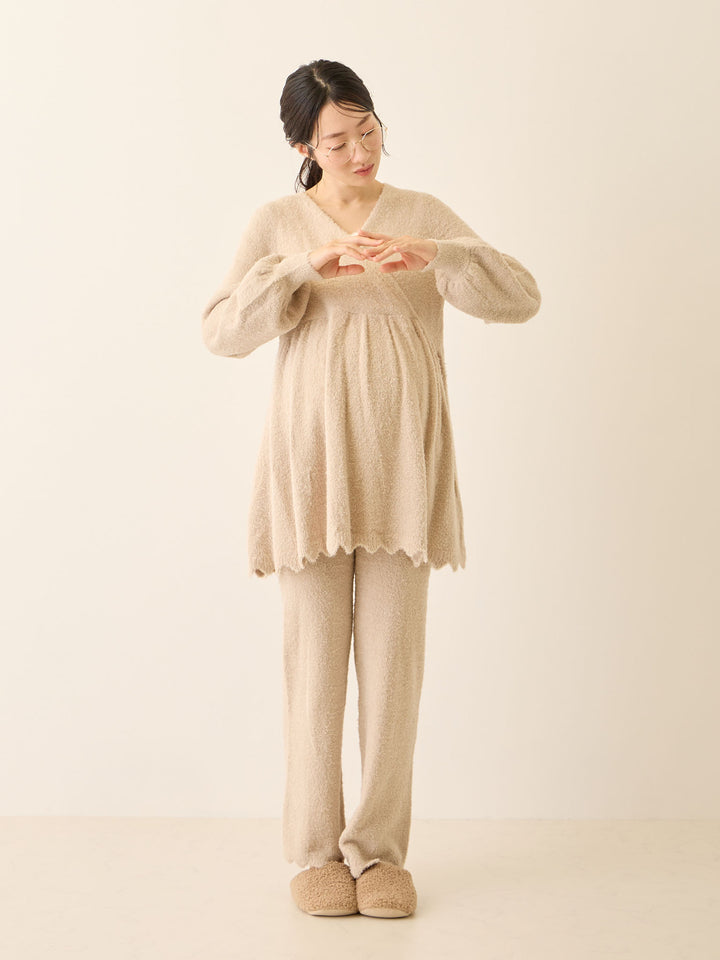 ふわふわルームトップス Beige