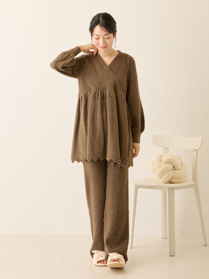 ふわふわルームレギンス Brown