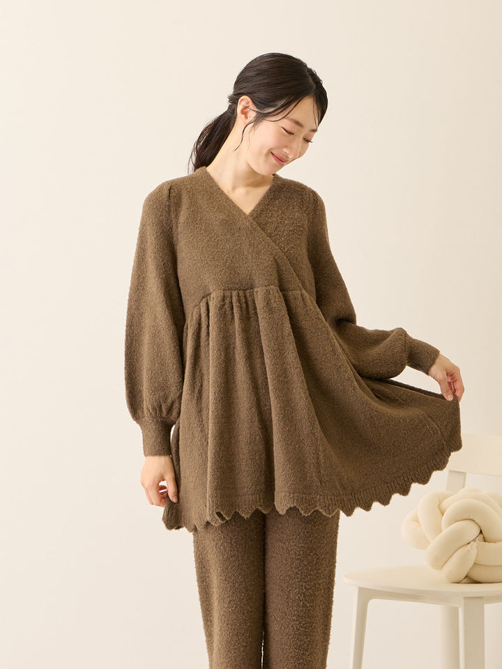 ふわふわルームトップス Brown