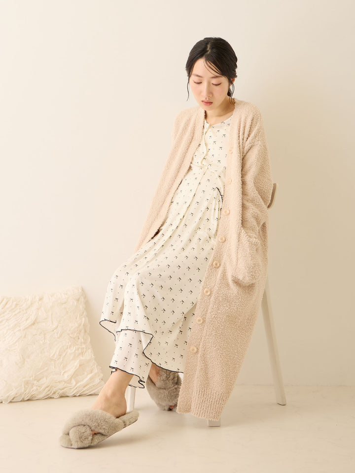 リボンドットルームウェア Ivory