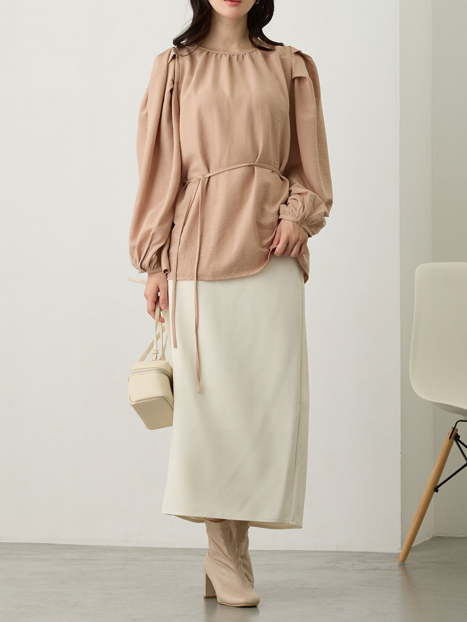 Maternity Tight Skirt (Ivory) for Ceremonies