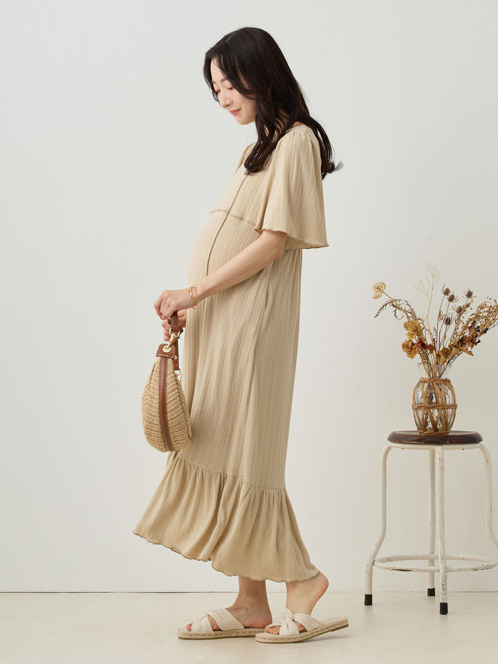 メローデザインワンピース Beige