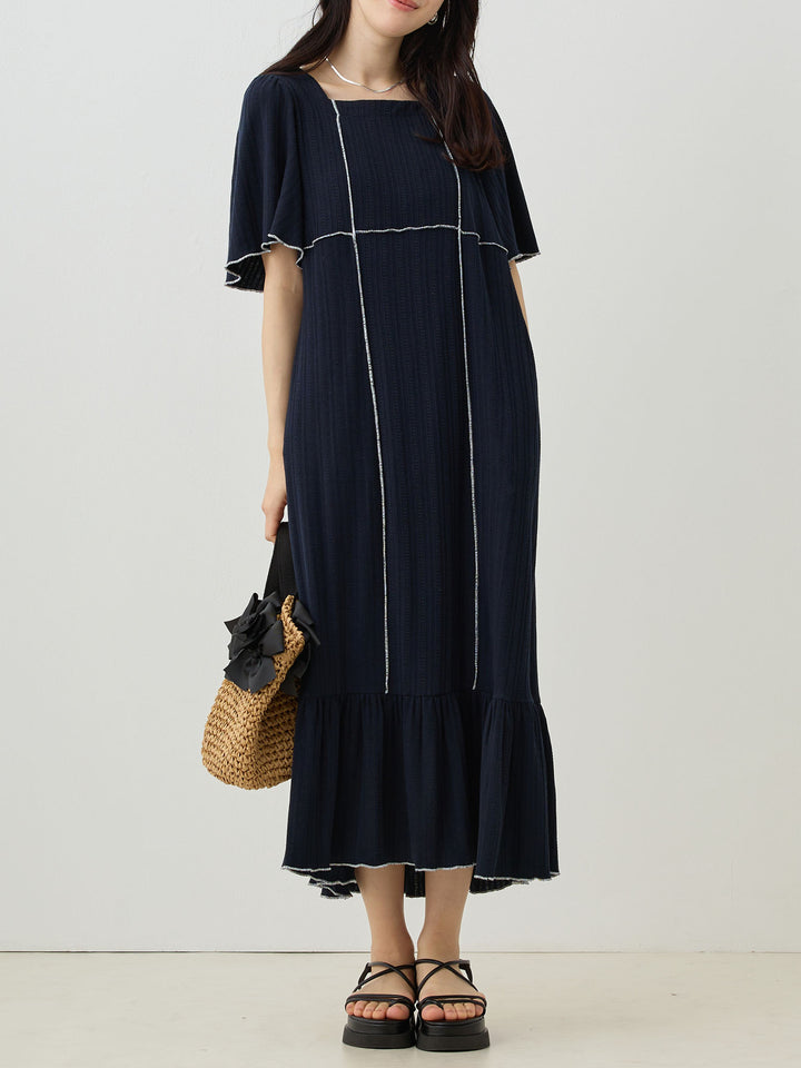 メローデザインワンピース Navy