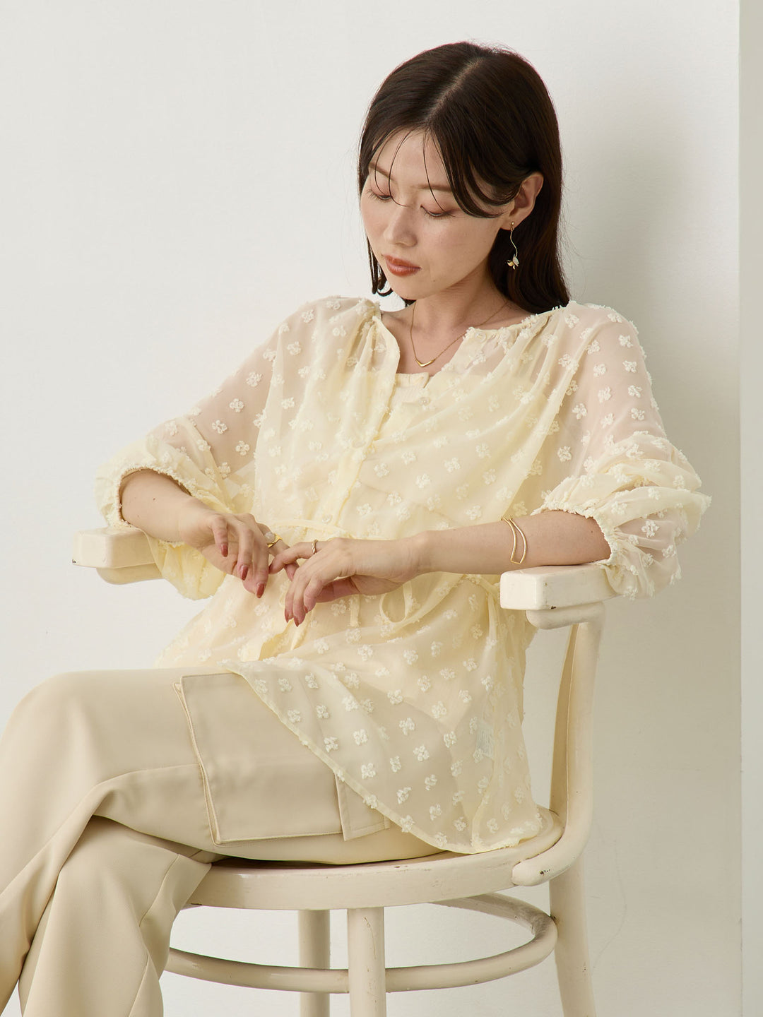 シアーチュニック Ivory
