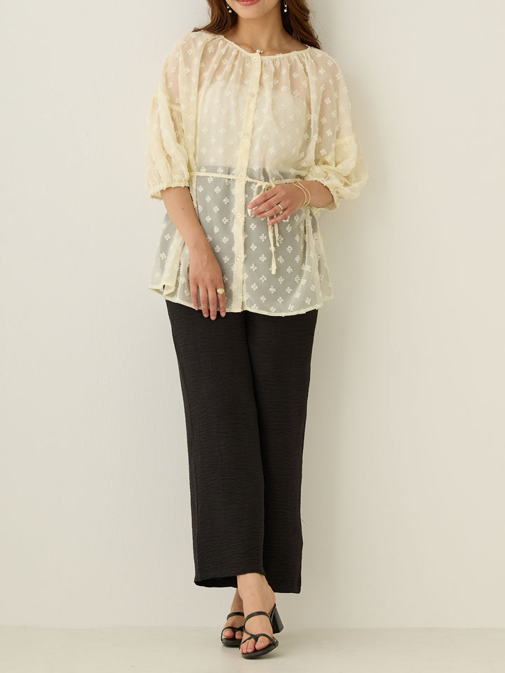 シアーチュニック Ivory