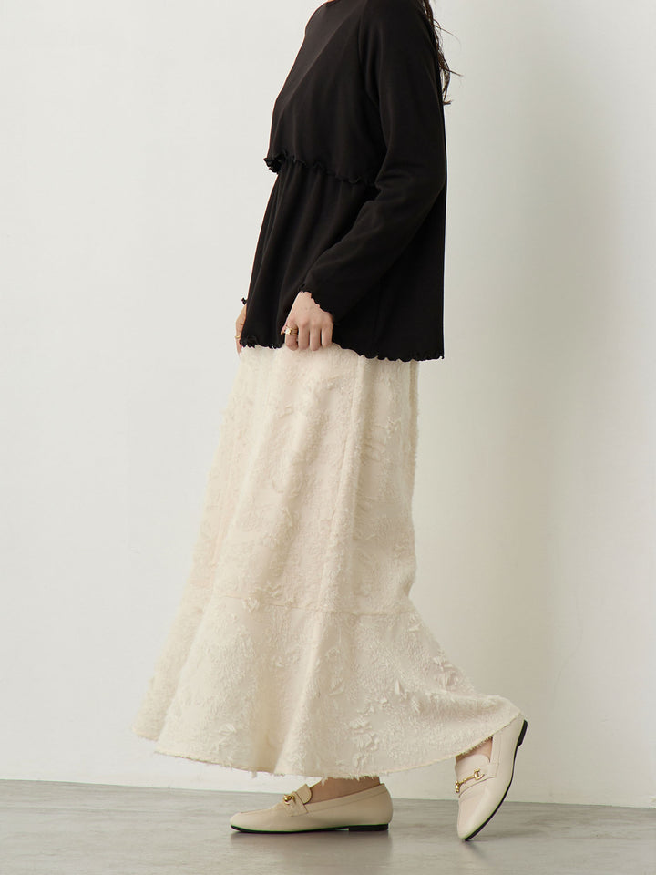 Fringe Mermaid Skirt - Ivory