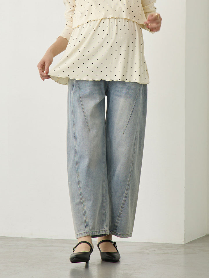 Maternity Curve Denim Pants - Blue