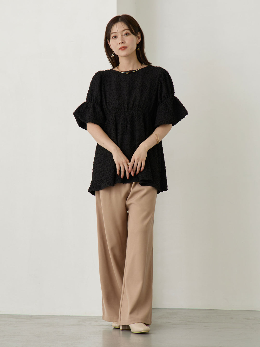 ホイップ2wayトップス Black