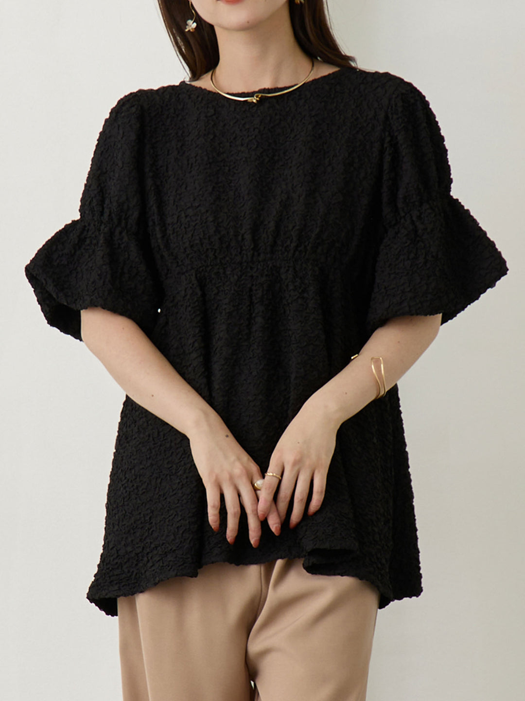 ホイップ2wayトップス Black