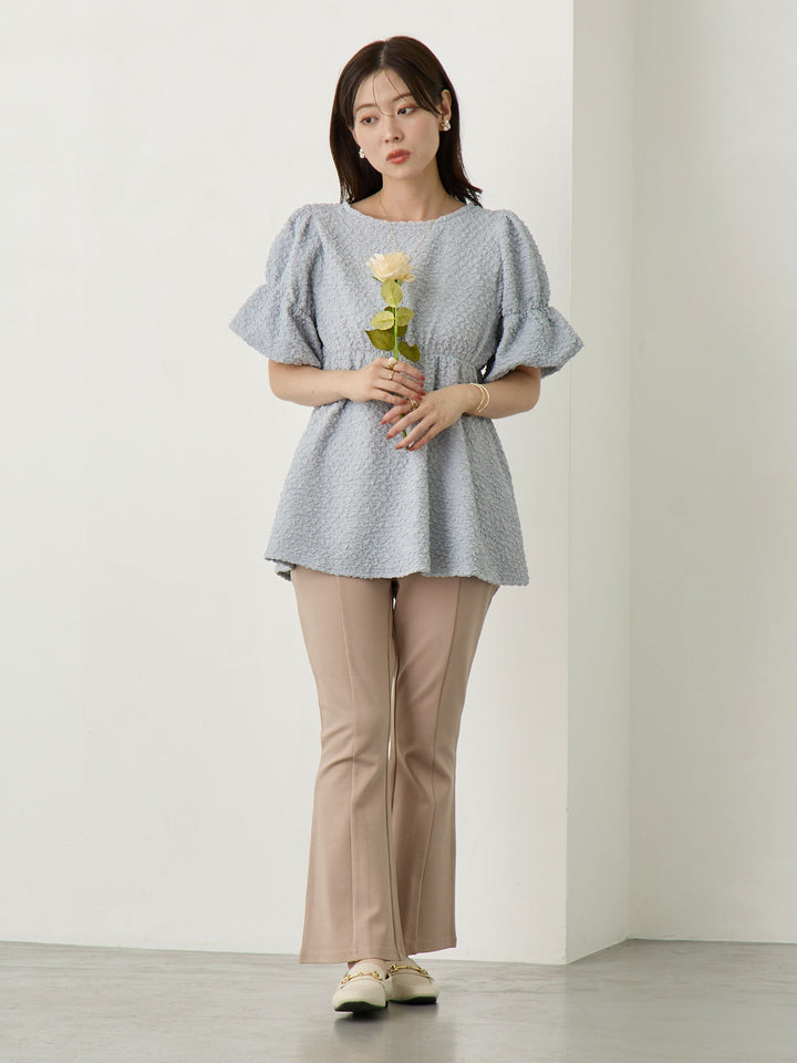 ポンチフレアパンツ Beige