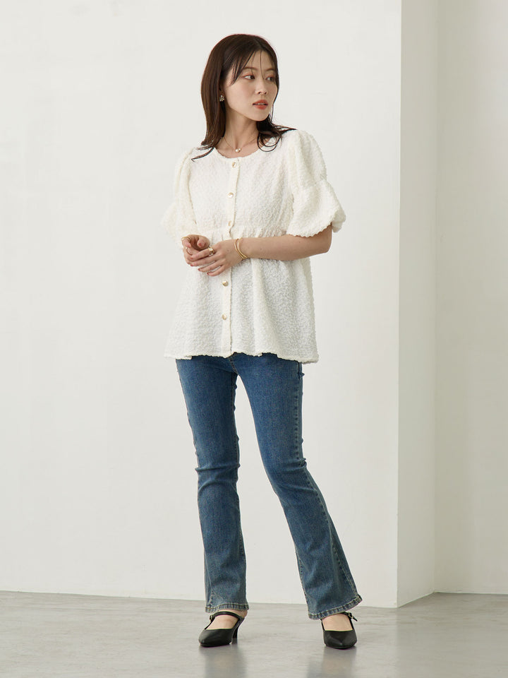 Maternity Flare Denim Blue