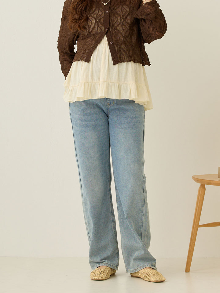 Maternity long denim Light blue